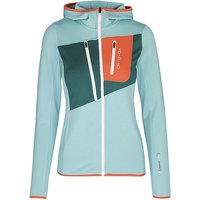 ORTOVOX Damen Fleecejacke Grid Hoodie türkis | XS von Ortovox