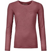 ORTOVOX Damen Funktionsshirt 185 Merino Tangram beere | XL von Ortovox