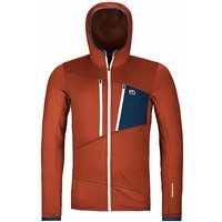 ORTOVOX Herren Fleecejacke Grid Hoodie kupfer | L von Ortovox