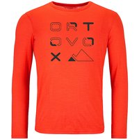 ORTOVOX Herren Funktionsshirt 185 Merino Brand Outline orange | L ORTOVOX Herren Funktionsshirt 185 Merino Brand Outline orange | L von Ortovox