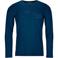 ORTOVOX Herren Funktionsshirt 185 Merino Logo petrol | S ORTOVOX Herren Funktionsshirt 185 Merino Logo petrol | S von Ortovox