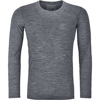 ORTOVOX Herren Funktionsshirt 185 Merino Tangram grau | L von Ortovox