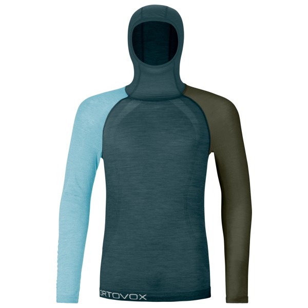 Ortovox - 120 Comp Light Hoody - Merinounterwäsche Gr M blau von Ortovox