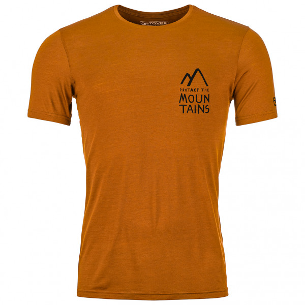 Ortovox - 120 Cool Tec Mountain Duo T-Shirt - Merinoshirt Gr M orange von Ortovox