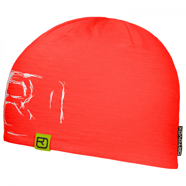 Ortovox - 120 Tec Logo Beanie - Mütze Gr 50-56 cm blau;orange;rot;schwarz von Ortovox