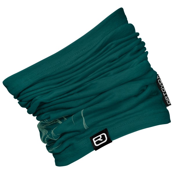 Ortovox - 120 Tec Logo Neckwarmer - Schlauchschal Gr One Size blau/grün von Ortovox