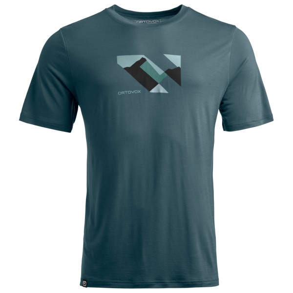 Ortovox - 140 Cool Landscape T-Shirt - Merinoshirt Gr XL grau von Ortovox