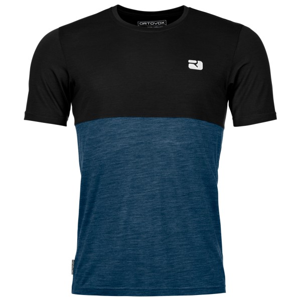 Ortovox - 150 Cool Logo T-Shirt - Merinoshirt Gr S blau/schwarz Ortovox - 150 Cool Logo T-Shirt - Merinoshirt Gr S blau/schwarz von Ortovox