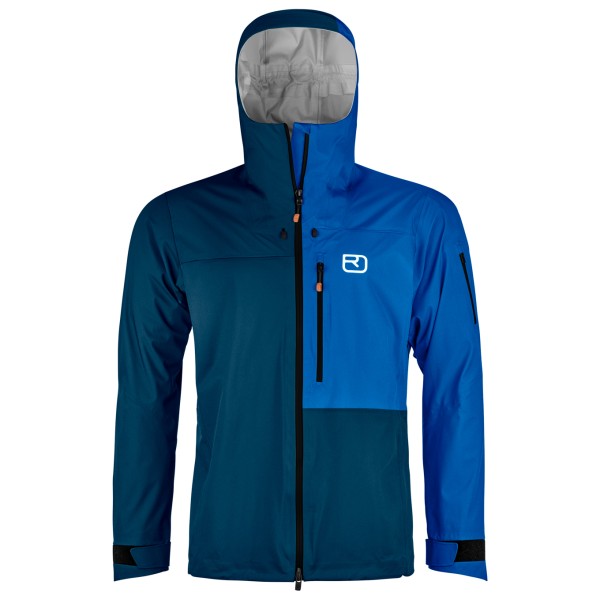 Ortovox - 3L Ortler Jacket - Regenjacke Gr L blau von Ortovox