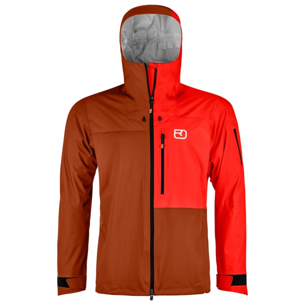 Ortovox - 3L Ortler Jacket - Regenjacke Gr S rot von Ortovox