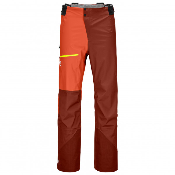 Ortovox - 3L Ortler Pants - Regenhose Gr L - Regular;L - Short;M - Long;M - Regular;M - Short;S - Long;S - Regular;XL - Regular;XL - Short;XXL - Regular;XXL - Short blau;rot;schwarz von Ortovox