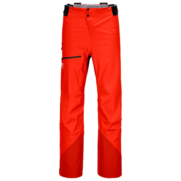 Ortovox - 3L Ortler Pants - Regenhose Gr L - Regular rot von Ortovox