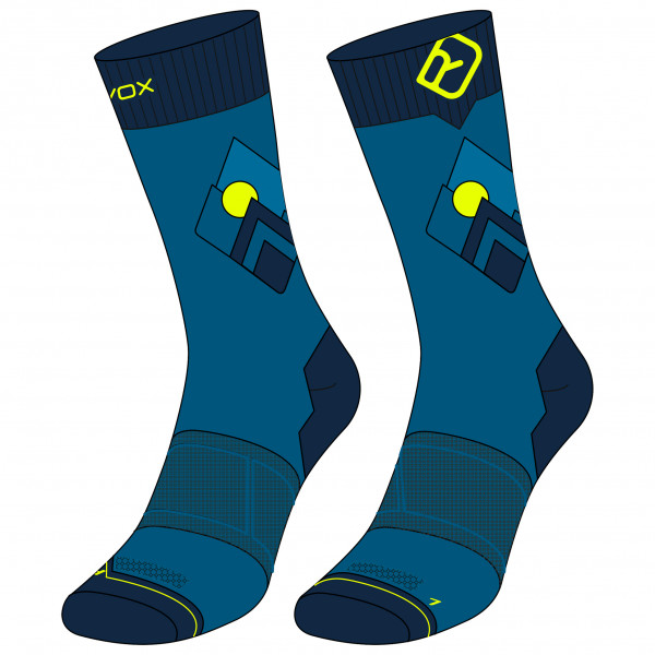 Ortovox - Alpine Light Comp Mid Socks - Merinosocken Gr 39-41 blau von Ortovox