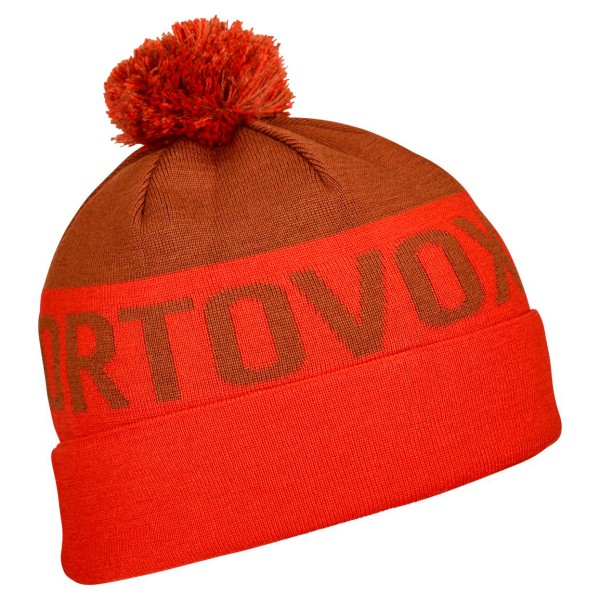 Ortovox - Bobble Knit Beanie - Mütze Gr 50-56 cm rot von Ortovox