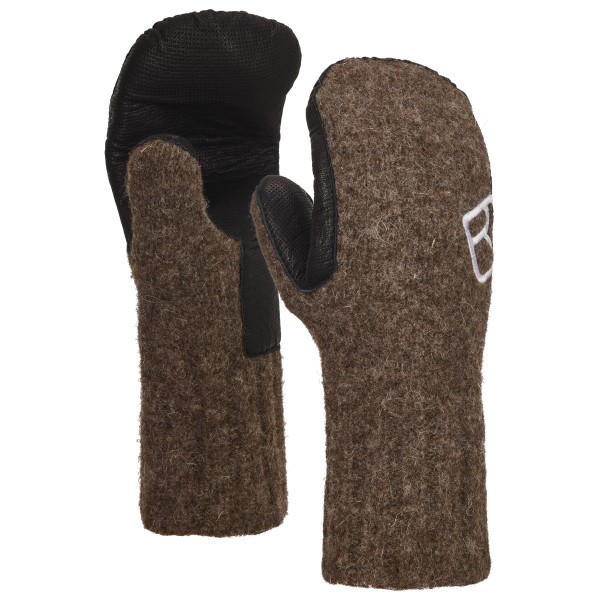 Ortovox - Classic Wool Mitten Leather - Handschuhe Gr M;S;XL;XS braun;grau von Ortovox