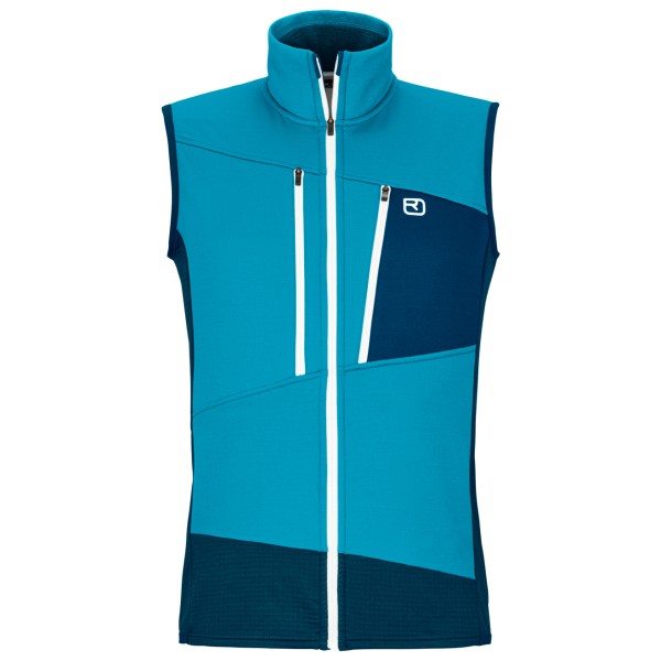 Ortovox - Fleece Grid Vest - Merinogilet Gr L blau von Ortovox