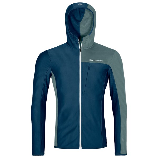 Ortovox - Fleece Light Grid Hooded Jacket - Fleecejacke Gr M blau von Ortovox