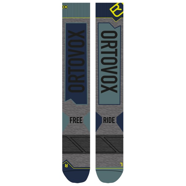 Ortovox - Free Ride Long Socks - Skisocken Gr 39-41 grau von Ortovox