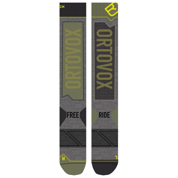 Ortovox - Free Ride Long Socks - Skisocken Gr 39-41 grau von Ortovox