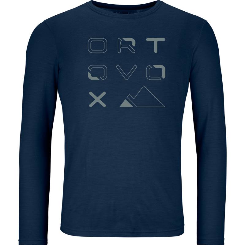 Ortovox Herren 185 Merino Brand Outline Longsleeve von Ortovox