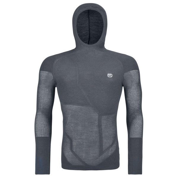 Ortovox - Merino Thermovent Hoody - Merinopullover Gr L blau/grau von Ortovox