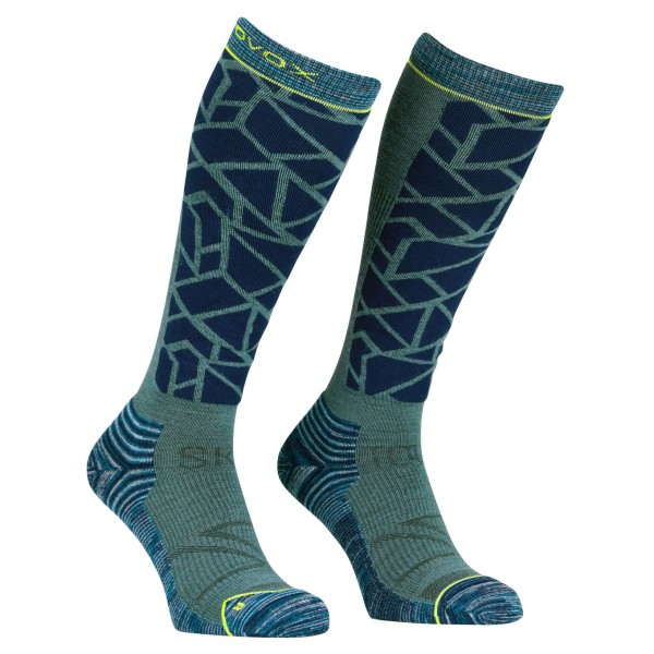 Ortovox - Ski Tour Comp Long Socks - Skisocken Gr 39-41;42-44;45-47 blau;braun;grau/schwarz von Ortovox