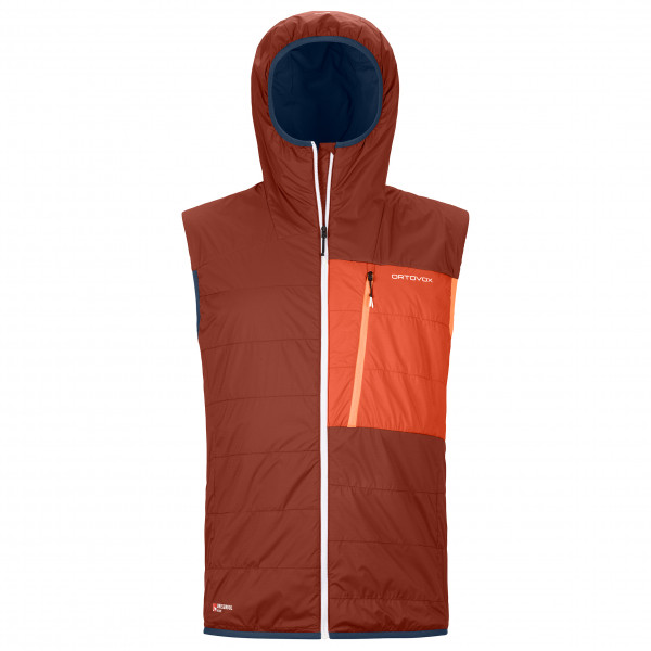 Ortovox - Swisswool Piz Duan Vest - Wollgilet Gr L;S;XXL blau;rot von Ortovox