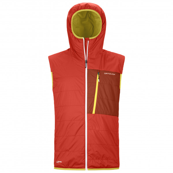 Ortovox - Swisswool Piz Duan Vest - Wollgilet Gr XXL rot von Ortovox