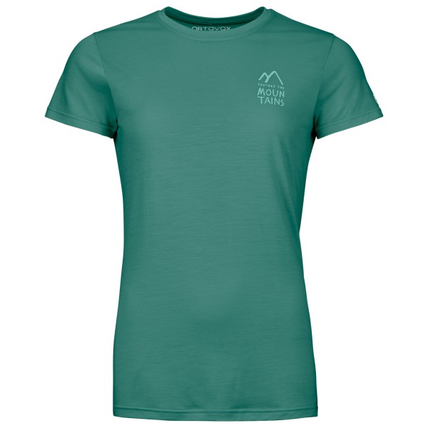 Ortovox - Women's 120 Cool Tec Mountain Duo T-Shirt - Merinoshirt Gr L;M;S;XL;XS blau;gelb;türkis von Ortovox