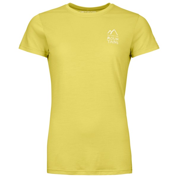 Ortovox - Women's 120 Cool Tec Mountain Duo T-Shirt - Merinoshirt Gr S gelb Ortovox - Women's 120 Cool Tec Mountain Duo T-Shirt - Merinoshirt Gr S gelb von Ortovox