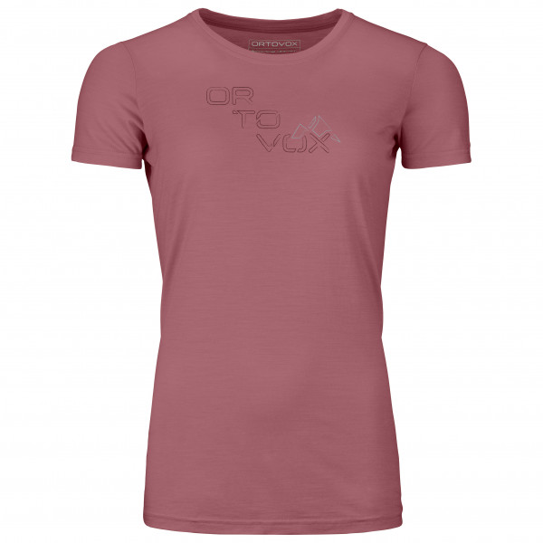 Ortovox - Women's 185 Merino Tangram Logo - Merinoshirt Gr L rosa von Ortovox