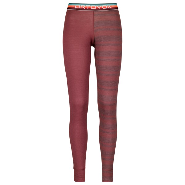 Ortovox - Women's 185 Rock'N'Wool Long Pants - Merinounterwäsche Gr S rot von Ortovox