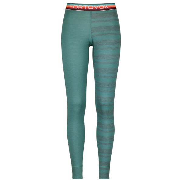 Ortovox - Women's 185 Rock'N'Wool Long Pants - Merinounterwäsche Gr S türkis von Ortovox