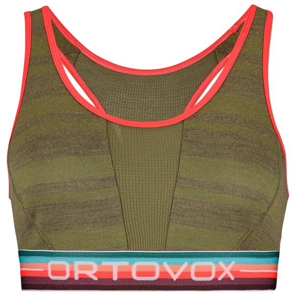 Ortovox - Women's 185 Rock'N'Wool Sport Top - Merinounterwäsche Gr M oliv von Ortovox