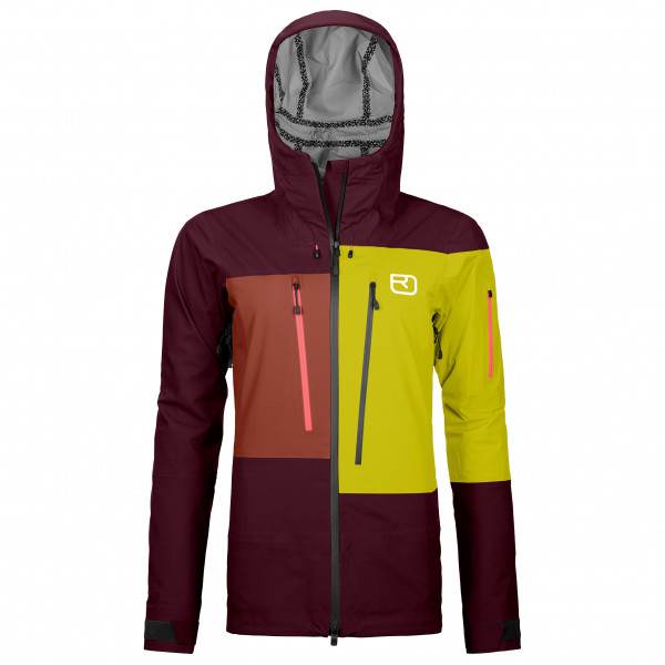 Ortovox - Women's 3L Deep Shell Jacket - Skijacke Gr L;M;S;XS oliv;orange;schwarz Ortovox - Women's 3L Deep Shell Jacket - Skijacke Gr L;M;S;XS oliv;orange;schwarz von Ortovox
