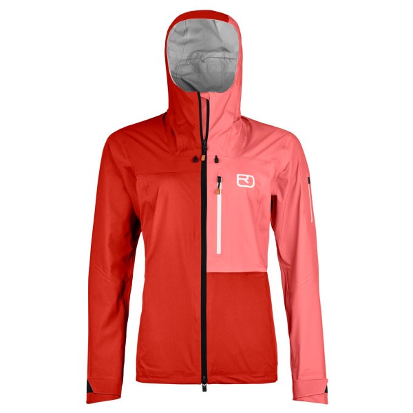 Ortovox - Women's 3L Ortler Jacket - Regenjacke Gr S rot von Ortovox