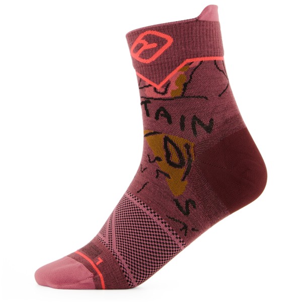Ortovox - Women's Alpine Light Quarter Socks - Merinosocken Gr 42-44 rot von Ortovox