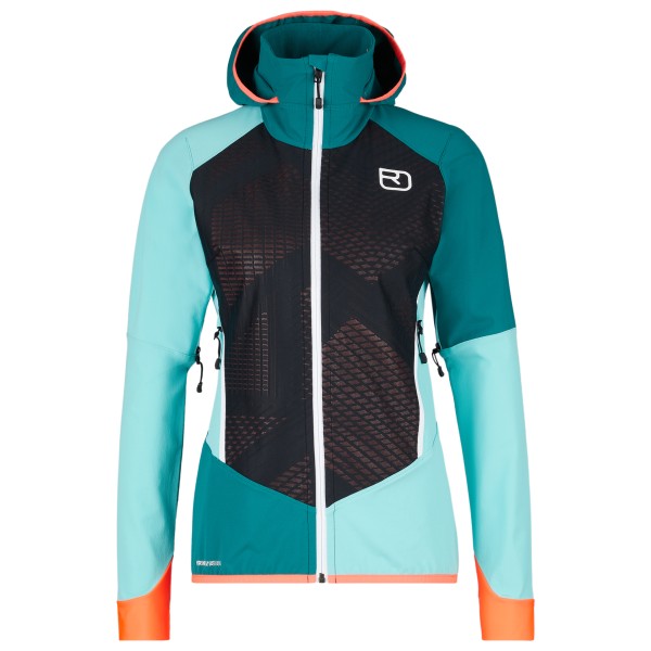 Ortovox - Women's Col Becchei Jacket - Softshelljacke Gr L;M;S;XL blau;rot;schwarz Ortovox - Women's Col Becchei Jacket - Softshelljacke Gr L;M;S;XL blau;rot;schwarz von Ortovox