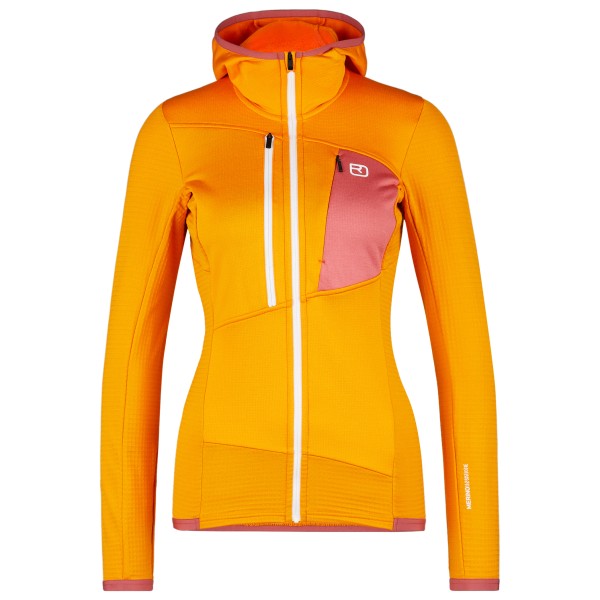 Ortovox - Women's Fleece Grid Hoody - Fleecejacke Gr L;M;S;XL;XS blau;gelb;orange;rosa;schwarz von Ortovox