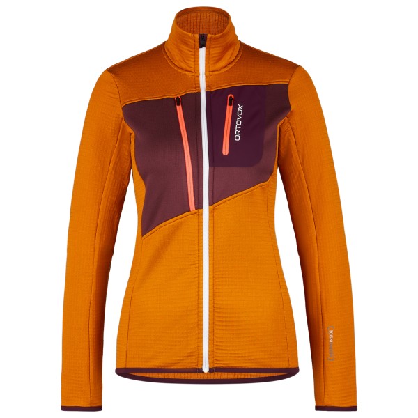 Ortovox - Women's Fleece Grid Jacket - Fleecejacke Gr L;S;XS gelb;rot von Ortovox