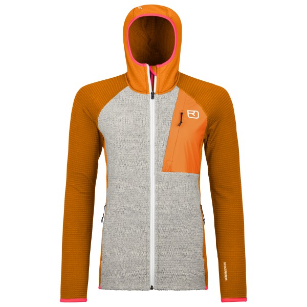 Ortovox - Women's Fleece Grid Plus Classic Knit Hoody - Fleecejacke Gr M;S;XS grau von Ortovox