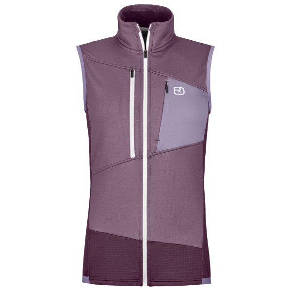 Ortovox - Women's Fleece Grid Vest - Merinogilet Gr S lila von Ortovox