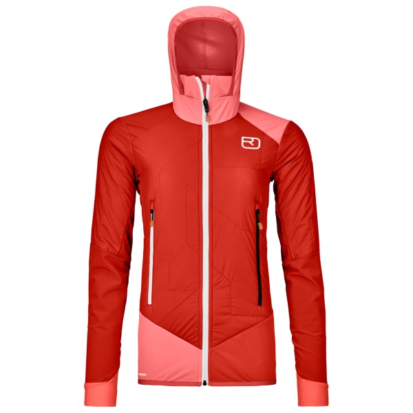 Ortovox - Women's Swisswool Col Becchei Hybrid Jacket - Softshelljacke Gr L rot von Ortovox