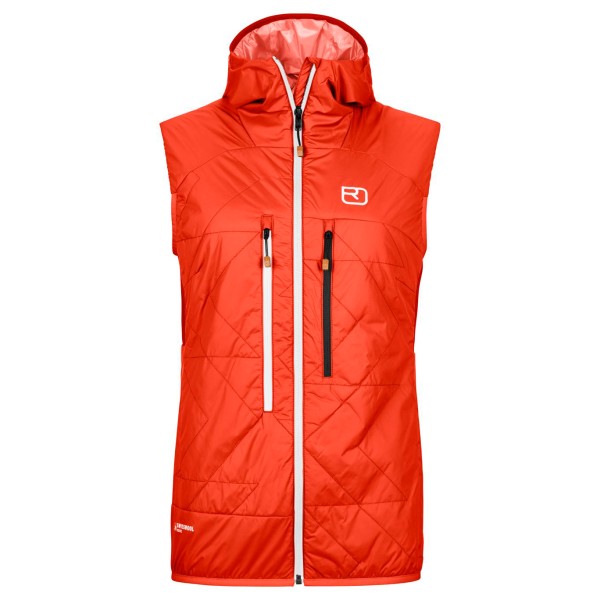 Ortovox - Women's Swisswool Piz Boè Vest - Wollgilet Gr XL rot von Ortovox