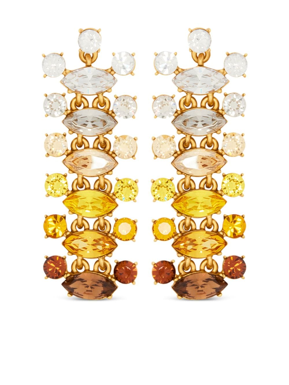 Oscar de la Renta Abstract Branch drop earrings - Yellow von Oscar de la Renta