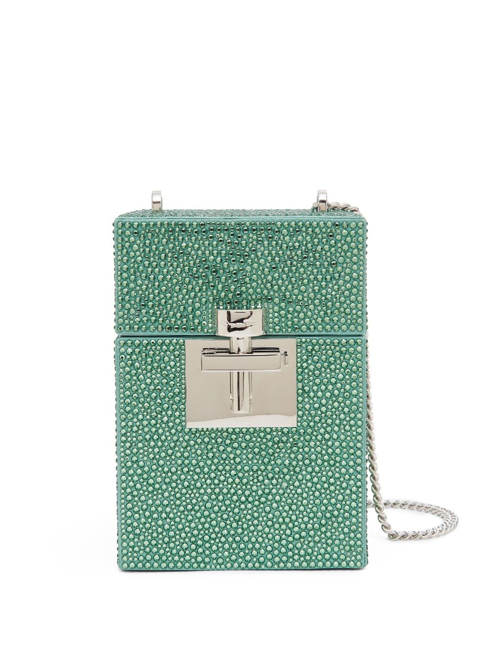 Oscar de la Renta Alibi crystal-embellished bucket bag - Green von Oscar de la Renta