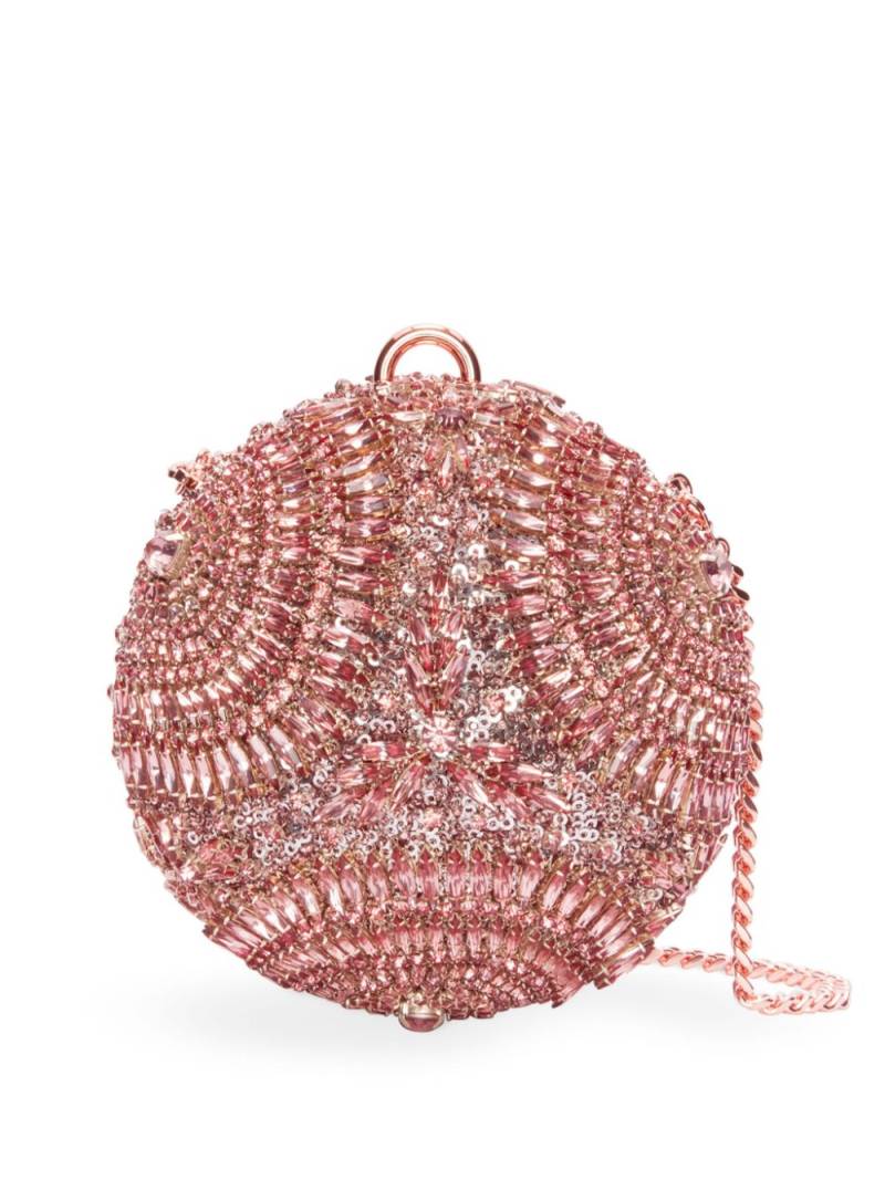 Oscar de la Renta Billiard crystal-embellishment clutch bag - Pink von Oscar de la Renta