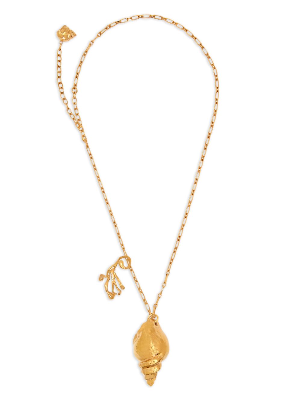 Oscar de la Renta Coral & Shell pendant necklace - Gold von Oscar de la Renta