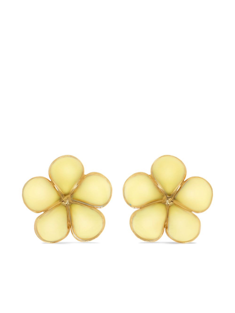 Oscar de la Renta Flower stud earrings - Gold von Oscar de la Renta