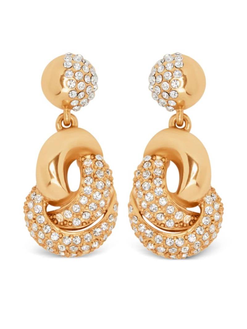 Oscar de la Renta Love Knot drop earrings - Gold von Oscar de la Renta